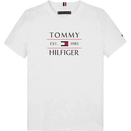 Tommy Hilfiger White Flag Reg T-Skjorte