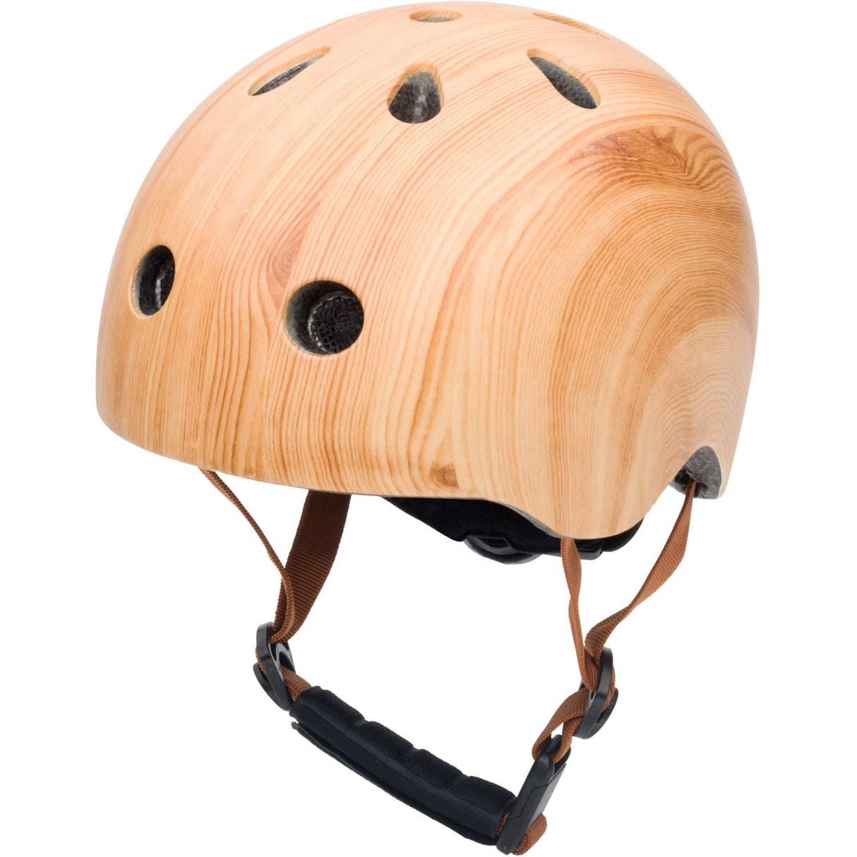 Trybike Wood Look Sykkelhjelm Med retrolook