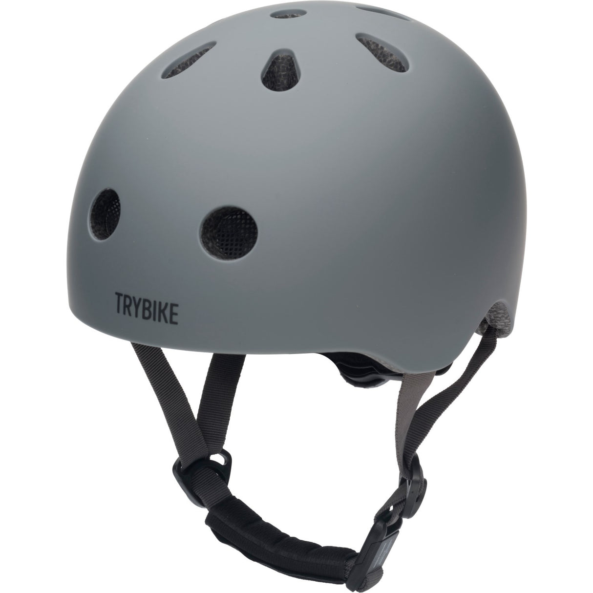 Trybike Anthracite Grey Sykkelhjelm Med retrolook