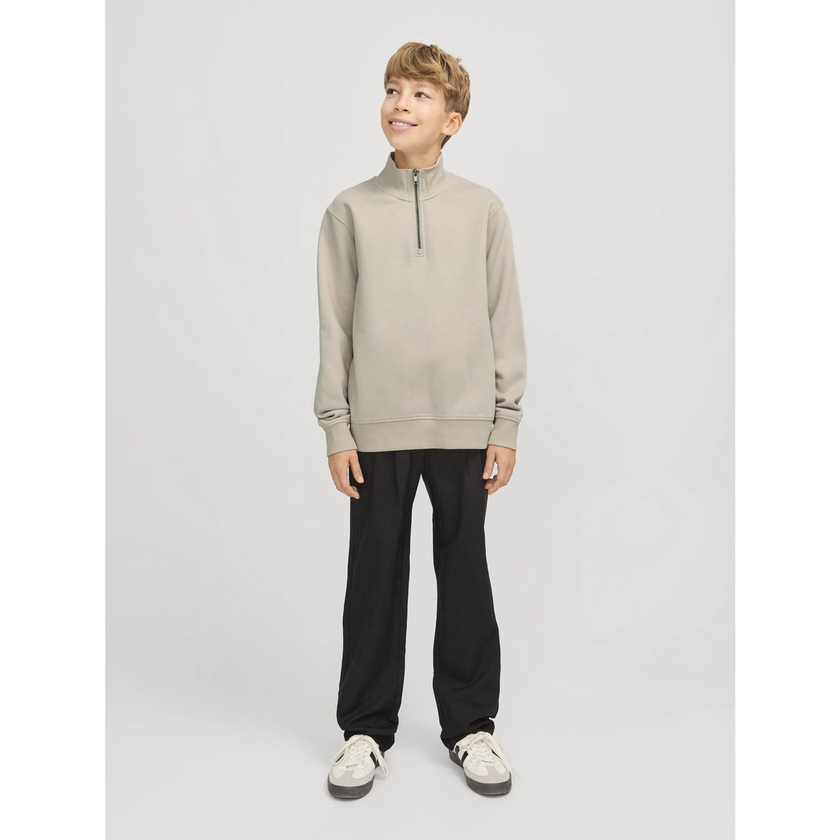 Jack & Jones Junior Moonbeam Bradley Collegegenser Half Zip Noos