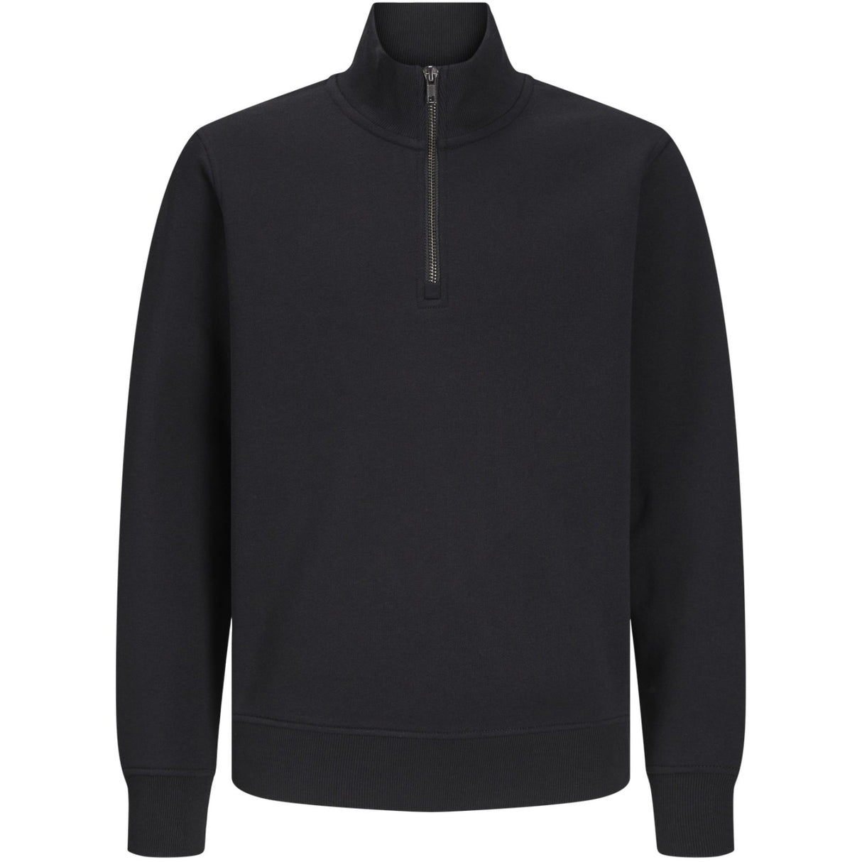 Jack & Jones Junior Black Bradley Collegegenser Half Zip Noos