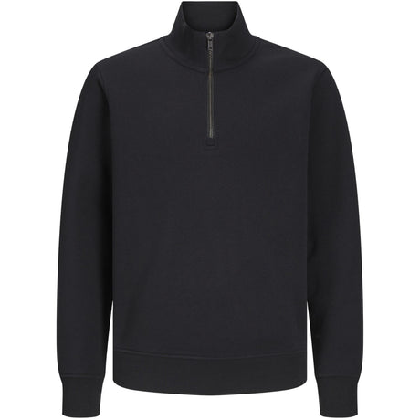 Jack & Jones Junior Black Bradley Collegegenser Half Zip Noos