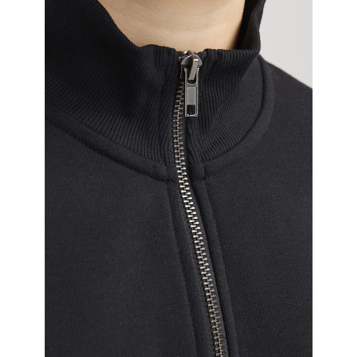 Jack & Jones Junior Black Bradley Collegegenser Half Zip Noos