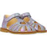 Angulus Iridescent Lilac Shine Hjertesandal Med Borrelåslukning