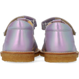 Angulus Iridescent Lilac Shine Hjertesandal Med Borrelåslukning