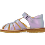 Angulus Iridescent Lilac Shine Hjertesandal Med Borrelåslukning