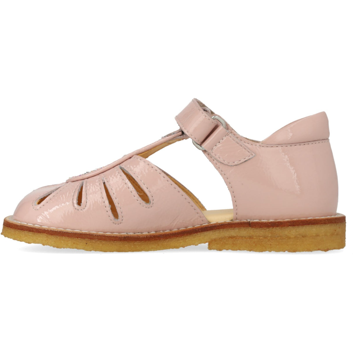 Angulus Rosebud/Rosebud Glitter Sandal med Dråpe Detalj i Glitrende Glitter