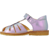 Angulus Iridescent Lilac Shine Sandal Med Dråbedetalje