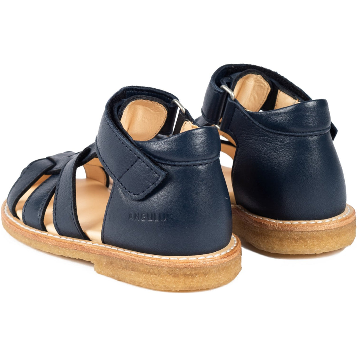 Angulus Navy Begynner Sandal Med Borrelåslukning