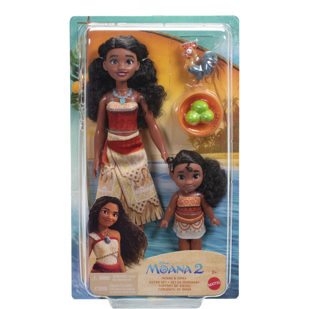 Disney Vaiana  2 Fashion Dukke Vaiana & Simea 2-Pakning