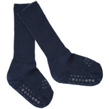 Gobabygo Midnight Blue Non-Slip Strømper I Merino Ull