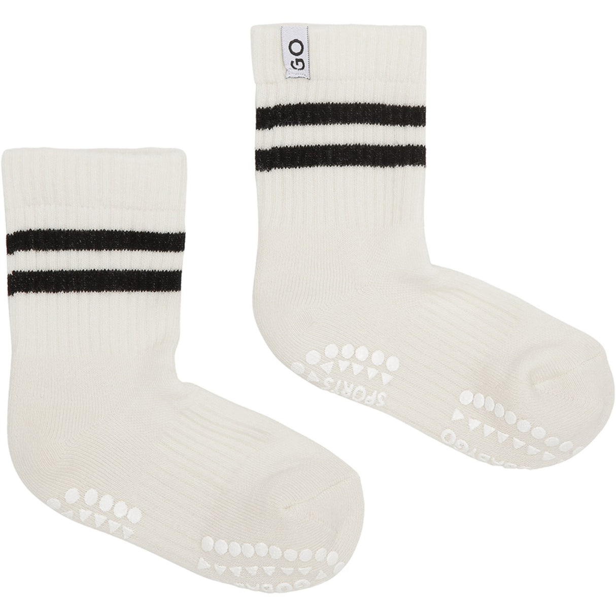Gobabygo Black Non-Slip Sport Strømper