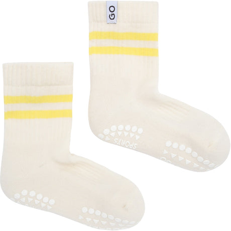 Gobabygo Yellow Non-Slip Sport Strømper