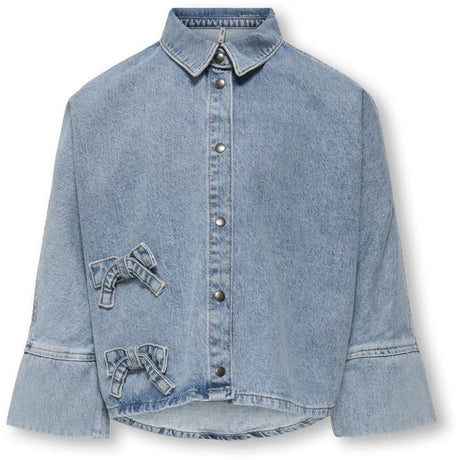 kids ONLY Light Blue Denim Grace 7/8 Bue Skjorte Denim