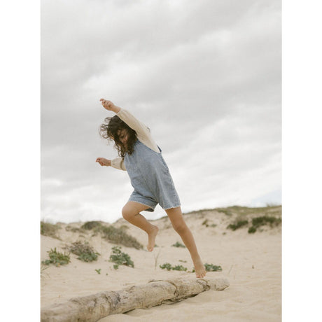 Lil'Atelier Turtledove Melange Darla Slim Bluse