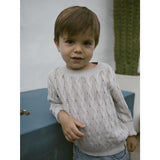 Lil'Atelier Vapor Blue Melange Femio Strikk