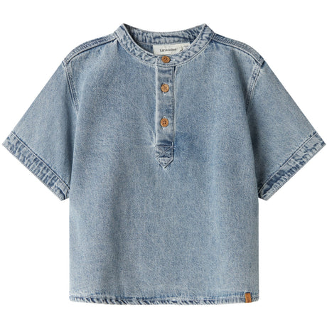 Lil'Atelier Medium Blue Denim Fundo Loose Denim Skjorte