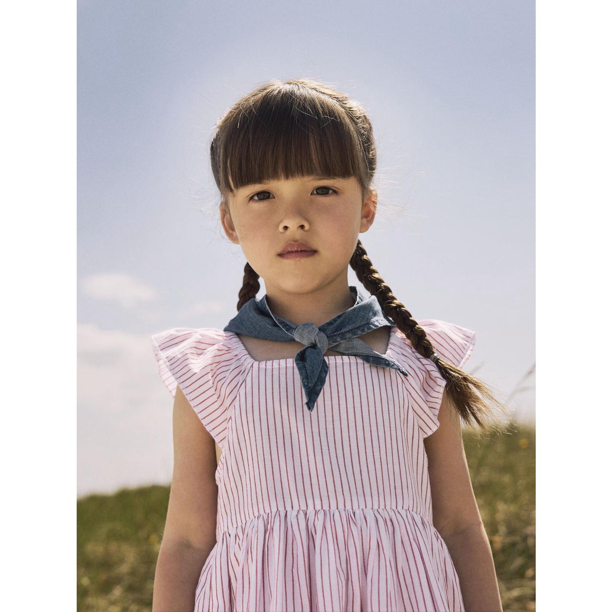 Name It Bright White Fesinne Kjole