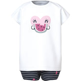 Name It Bright White Hearts Vigea Shorts Sett