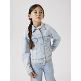 Name It Light Blue Bleached Denim Mila Denim Jakke Noos