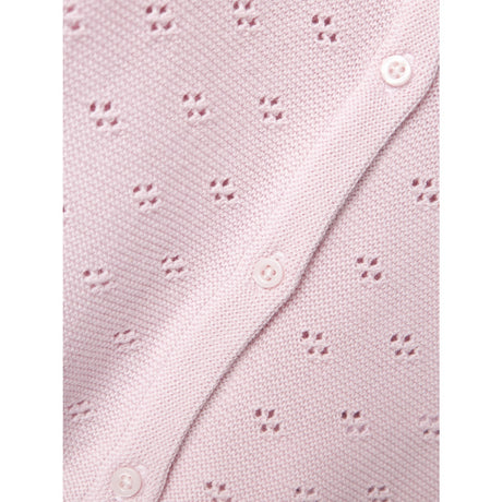 Name It Light Lilac Fie Strikk Cardigan