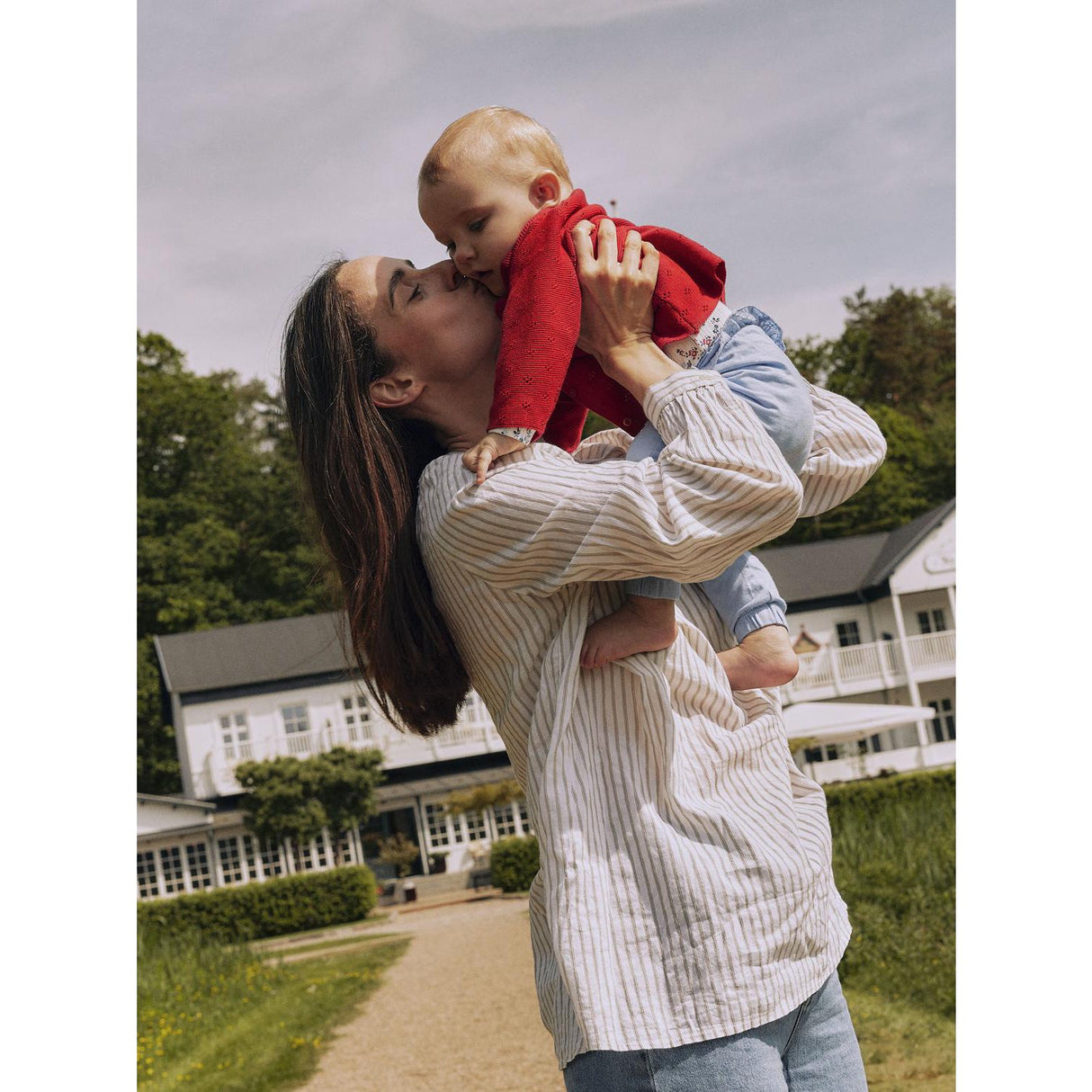 Name It Lipstick Red Fie Strikk Cardigan