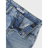 Name It Medium Blue Denim Rose Regular Denim Shorts Noos