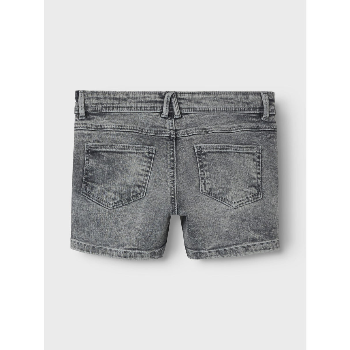 Name It Light Grey Denim Salli Slim Denim Shorts Noos