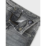 Name It Light Grey Denim Salli Slim Denim Shorts Noos
