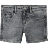 Name It Light Grey Denim Salli Slim Denim Shorts Noos
