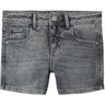 Name It Light Grey Denim Salli Slim Denim Shorts Noos