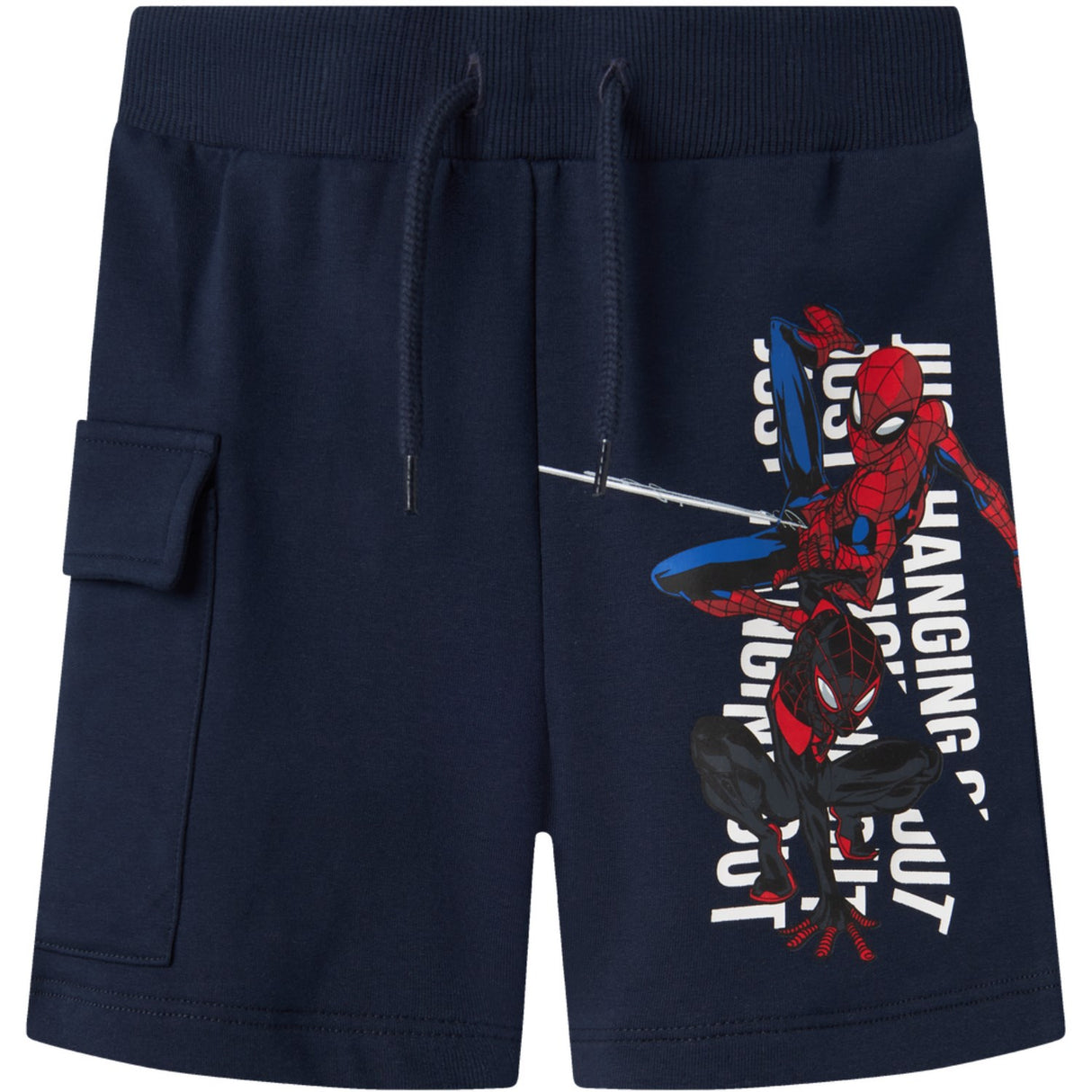 Name It Navy Blazer Mo Spiderman Sweat Shorts Marvel