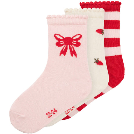 Name It Cloud Dancer Futti 3-Pakning Strømper