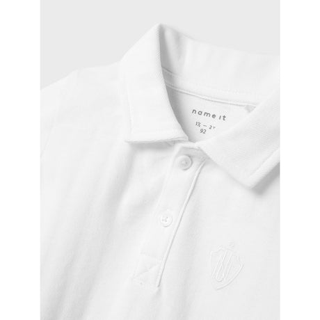Name It Bright White Fene Polo