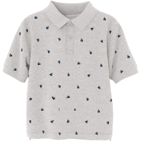 Name It Light Grey Melange Boats Volo Regular Polo