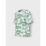 Name It Bright White Palm Dino Valther Regular T-Shirt