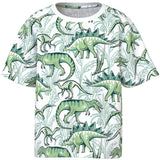 Name It Bright White Palm Dino Valther Regular T-Shirt