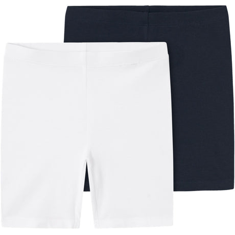 Name It Dark Sapphire Vivian 2-Pakning Solid Kort Leggings Noos