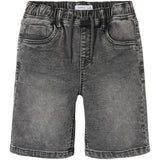 Name It Medium Grey Denim Ryan Jogger Denim Shorts Noos