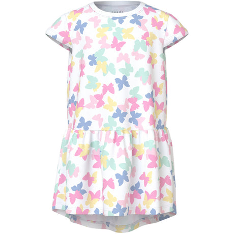 Name It Bright White Butterfly Vigga Kjole F1 Noos