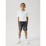 Name It Dark Grey Denim Silas Loose Denim Shorts Noos