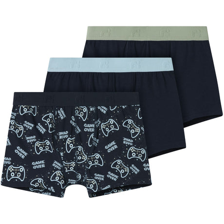 Name It Dark Sapphire Boxershorts 3-pakning Sapphire Game Noos