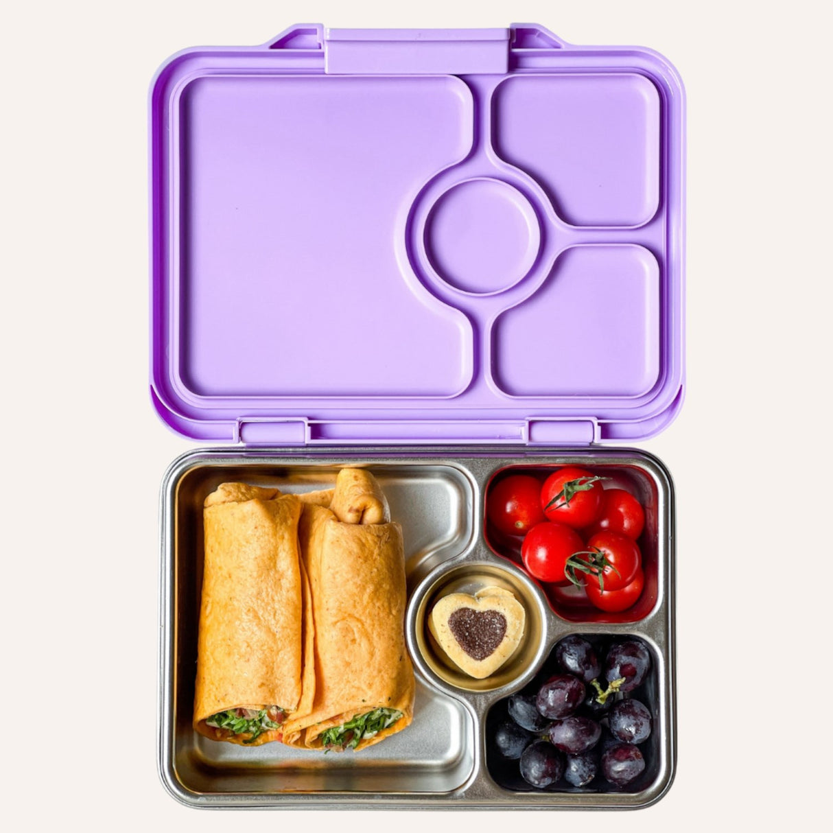 Yumbox Lavande Purple Prêt Stainless Steel 4-Sections