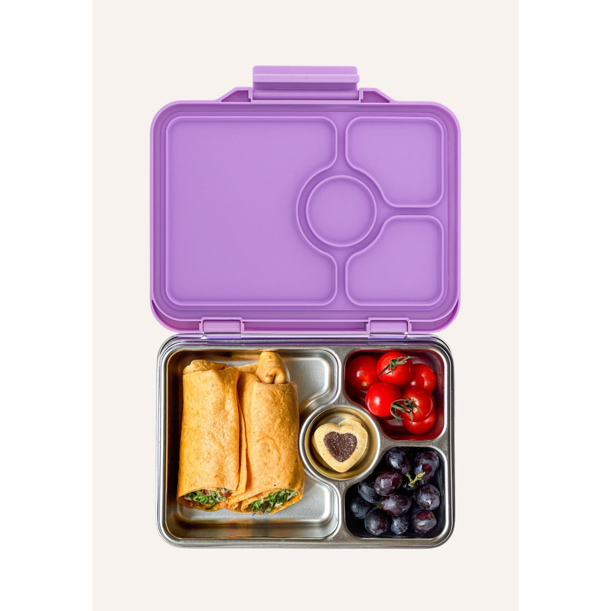 Yumbox Lavande Purple Prêt Stainless Steel 4-Sections