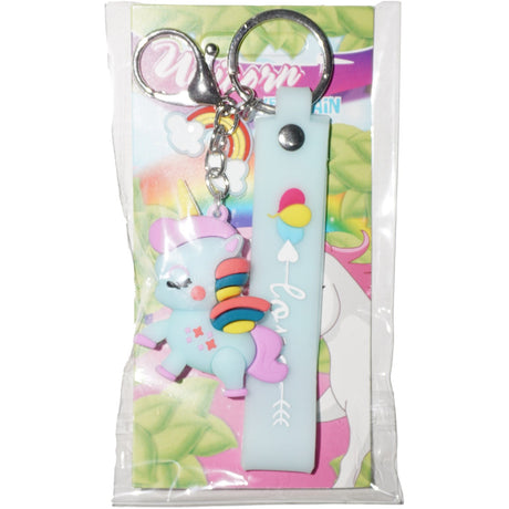 Pocket Money Unicorn Figure Nøkkelring Light Blue