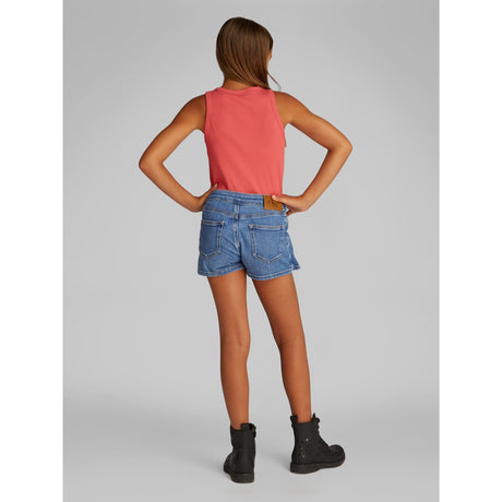 Calvin Klein Soft Blue Comfort Denim Skort Soft Blue Comf Shorts