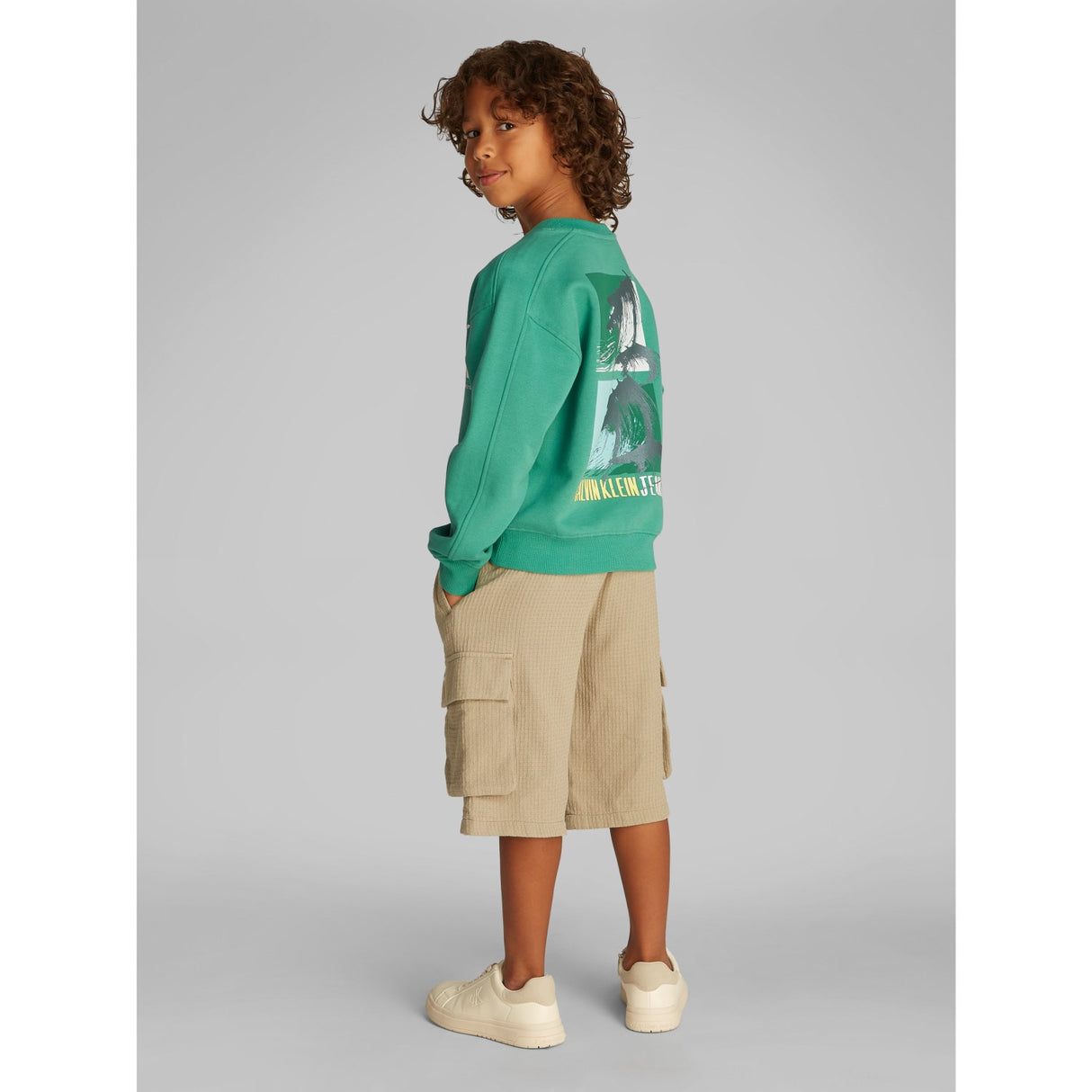 Calvin Klein Bahama Green Summer Backprint Cn Hettegenser