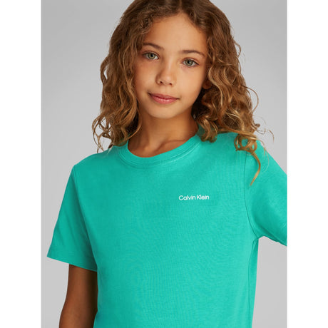 Calvin Klein Bahama Green Chest Inst.Logo Ss T-Skjorte