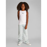 Calvin Klein Bright White Ck Logo Tank Topp