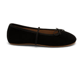 Bisgaard Black Suede Palma Ballerinasko